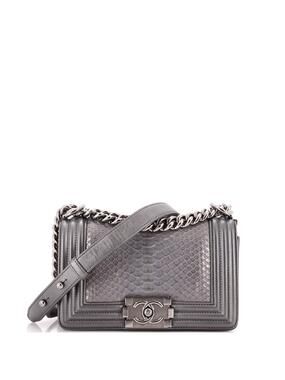 Chanel Boy Flap Bag Python Small #237943C42B